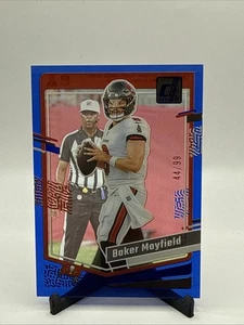 2023 Panini Clearly Donruss Baker Mayfield Blue Parallel /99 - Buccaneers - Picture 1 of 2