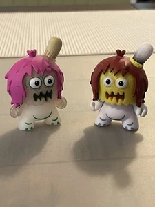 Kidrobot Kaiju Dunny Battle Series Vinyl Mini Figures: GID & Reg Ugly Unicorn - Picture 1 of 3