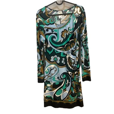 Vestido Ali Ro para mujer talla 6 multicolor cachemira años 70 inspirado Mod Go ropa de club Foto 1 de 4