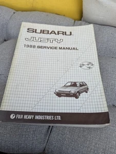 1988 SUBARU JUSTY Service Shop Repair Manual G404BE Genuine OEM - Bild 1 von 20