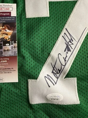 Nate “TINY" Archibald Autographed Jersey Auto COA JSA Boston Celtics  - Image 1 of 3