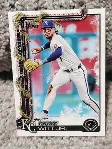 2025 Topps Holiday #H100 Bobby Witt Jr. Card Kansas City Royals - Picture 1 of 4