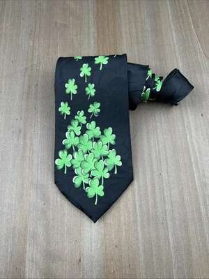 Prendas para el cuello FRATELLO Tie Trébol Diseño Día de San Patricio W3,75xL55 Foto 1 de 4