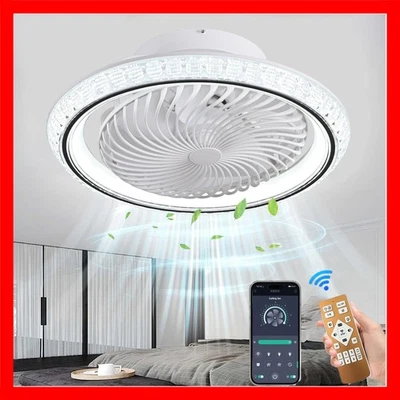 Eleganter Deckenventilator mit LED-Beleuchtung, 72W, Fernbedienung, 360° Drehbar - Bild 1 von 4