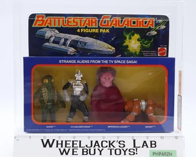 Juego de 4 figuras de regalo AFA GRADUADO 70 Battlestar Galactica CINTA SELLADA SIN ROTURA DE COLOR Foto 1 de 4