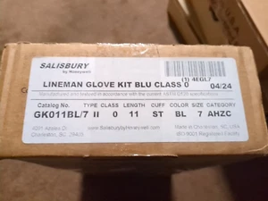 Salisbury *GK011BL/7* Electrical Glove Kit, Class 0, Sz 7, PR - Picture 1 of 7