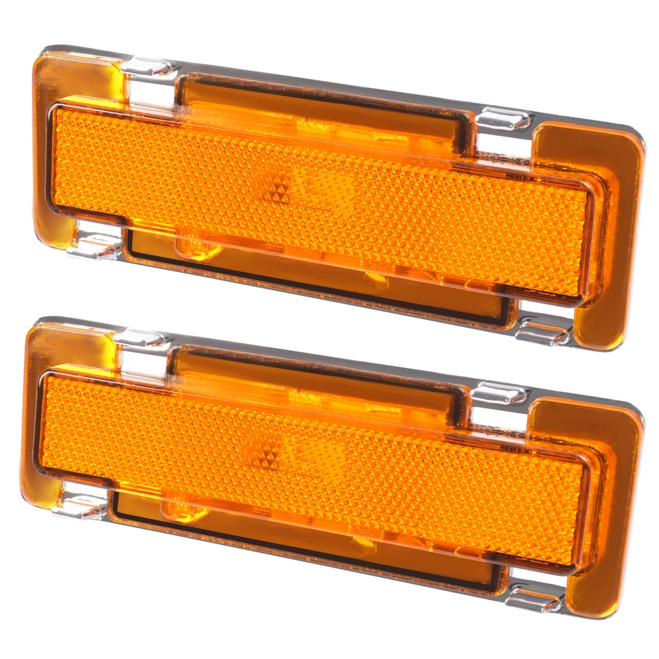 2PC For Chevy Camaro & Pontiac Firebird 82-92 Yellow lens Side Marker Lights Foto 1 de 4
