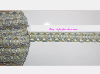 8,80 METRES DE GALON DE PASSEMENTERIE ANCIENNE DE LYON-AVEC LUREX DORÉ-N°JU108 - Photo 1/3