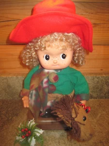"De colección Telco MOTION-ette de Navidad Musical Animado Pequeño Fry Boy Caballo 12""" - Imagen 1 de 6
