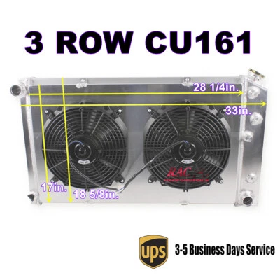 CC161 Radiator+ Fan for 1973-81 Pontiac Bonneville 1968-77 LeMans Grand Prix - Image 1 of 4