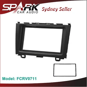 CP Doble 2 DIN FACIA KIT Panel Fascia Tablero para Honda CRV CR-V 2007-2011 Negro - Imagen 1 de 1