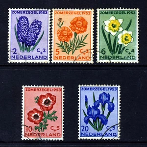 NETHERLANDS 1953 Cultural and Social Relief Fund Set SG 764 to SG 768 VFU - Picture 1 of 2