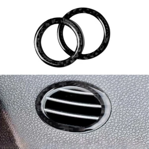 Carbon Fiber Air Vent Outlet Circle Cover Trim For Mercedes-Benz W204 2007-2010 - Picture 1 of 16