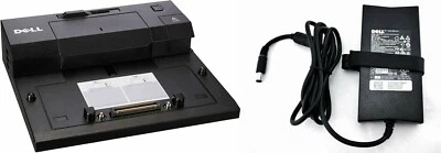 NEW DELL LATITUDE E-PORT PR03X DOCKING STATION E5420,E6420, AC ADAPTER ADP-130DB - image 1 of 4