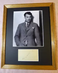 NILS ASTER ATTORE SVEDESE HOLLYWOOD STAR RARO DISPLAY FIRMATO AUTOGRAFATO con certificato di autenticità - Foto 1 di 4