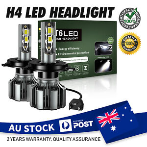 MODIGT H4 LED Headlight globes Hi-Lo Beam For Holden Rodeo TF Ute 2.6i 1990-1998