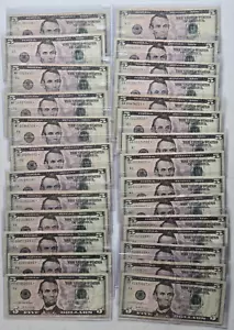 $5 Dollar Fancy Star Notes ~~~ Lots of 2~~~~2017A 2013 2021 - Picture 1 of 1