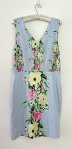 French Connection Dress Women's Floral Contrast Fabric Wedding Stretch Size 16 - Picture 1 of 9