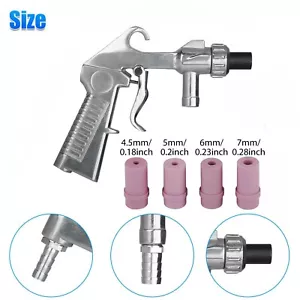 Sandblaster Air Kit Abrasive Sandblasting Gun Sand Blaster W/ 4 Ceramic Nozzle - Picture 1 of 15