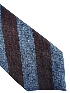 Charles Tyrwhitt Designer-Krawatte 100 % Seide blau braun diagonale Streifen 3” x 60” - Bild 1 von 9