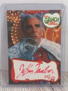 Carta autografa 2000 DF Grinch Jeffrey Tambor May Who BA4 #RD /150 - Foto 1 di 6