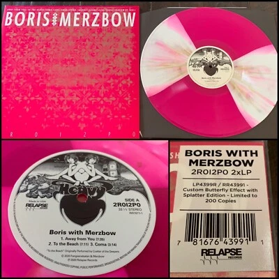 BORIS-MERZBOW 2R0I2P0 2x LP Butterfly Vinyl 247-Melvins Godflesh Earth Jesu - Image 1 of 4