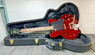 Guitarra Eléctrica Epiphone Riviera Custom P93 Semi-Hueco Vino Tinto 1988 *LEER* Foto 1 de 4