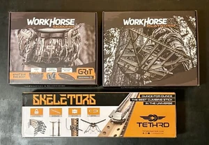 Tethrd Grit Saddle Bottomlands XL Platform Skeletor Sticks Combo Package New - Picture 1 of 2