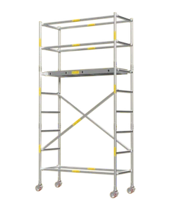 Aluminium Mobile Tower Scaffold, Short Series SH-26 (2.6m Platform High) - Picture 1 of 11