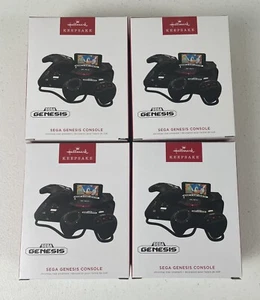 NEW Hallmark 2022 Sega Genesis Game Console Ornament Magic Sound Video 4 Pack - Picture 1 of 7