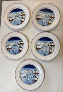 Villeroy & Boch Naïf Set di cinque piatti in porcellana natalizia da 10,5 pollici - Foto 1 di 2