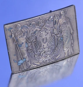 1970s Bergamot Brass Works Belt Buckle – Liberty & Eagle - German Immigration - Picture 1 of 5