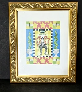 Kelly Rightsell Whimsical Frog Framed Art Print - Signed - Picture 1 of 5