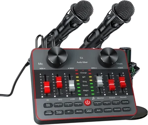 Podcast Equipment Bundle for 2 Mic Tiktok Video Content Creator Kit, Audio Inter - Picture 1 of 9