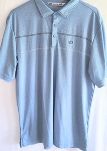 Travis Mathew Herren Größe Large Kurzarm Golf Polo blau - Bild 1 von 10