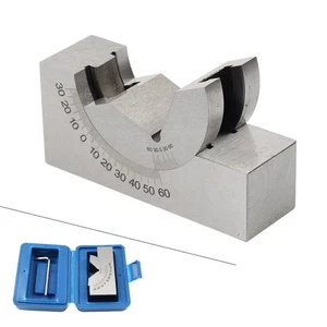 Adjustable Angle V Block 0 to 60° Precision Gauge Micro Milling Setup+ Wrench C# - Picture 1 of 12