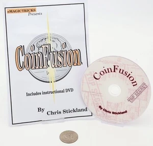 Moneda fusión (mitad estadounidense) por Chris Strickland Coin Magic Trick - Imagen 1 de 2