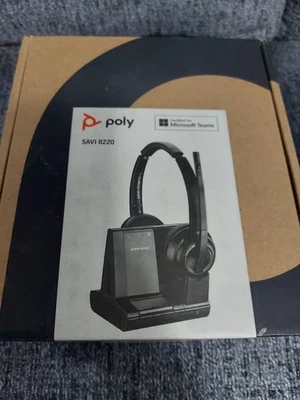 Auriculares inalámbricos de oficina Plantronics Savi 8220 - negros Foto 1 de 4