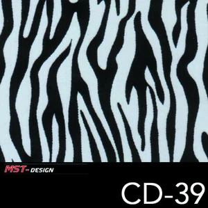 Wassertransferdruck Starterset klein Film Folie 4m x 50cm CD-39 Zebra Tierfell - Picture 1 of 5