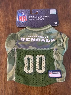 Camiseta deportiva Pets First Cincinnati Bengals camuflada para mascotas - X-Pequeña nueva con etiquetas Foto 1 de 3