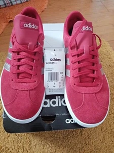 Adidas Mens Trainers VL Court 2.0 UK 6 USA 7.5 EUR 39.5 box+bag+keyring+SCATCH - Picture 1 of 12