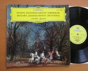 DG 138 886 Haydn Emperor Mozart Hunt Amadeus Quartet DG Gatefold Stereo EX - Picture 1 of 5