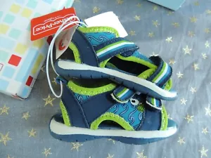 NWT Baby Shoe Size 2 M * FISHER PRICE * Carey Blue/Green Sport Sandals - Picture 1 of 7