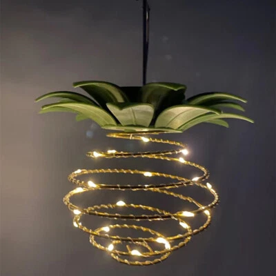 Solar Wind Chimes Lights LED Pineapple Color Changing Hanging Lamp Garden Decor - Image 1 of 4