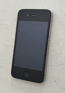 Apple iPhone 4 16GB schwarz Black Ungeprüft Teilespender Glasbruch Display Ok - Bild 1 von 2