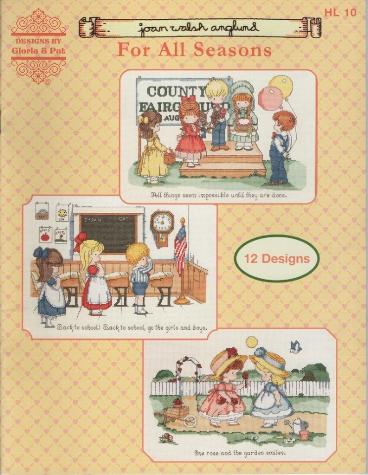 Designs by Gloria & Pat Cross Stitch Book  Joan Walsh Anglund For All Seasons - Image 1 of 1
