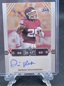 Demani Richardson 2022 Leaf Draft Auto Autograph Rookie RC #BA-DR1 - Picture 1 of 4