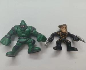lot of 2 Super Hero Squad x-man Green Titanium ACTION FIGURE 2"-3" - Picture 1 of 2