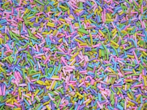 PASTEL 20g Bag FAKE FOOD Polymer Clay Ice Cream Sprinkles 100's & 1000's Topping - Picture 1 of 1