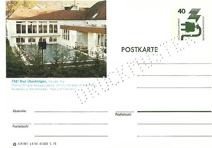 P 116 Picture Postcard Hot 40 Penny Accident Prevention Bad Überkingen - Picture 1 of 1